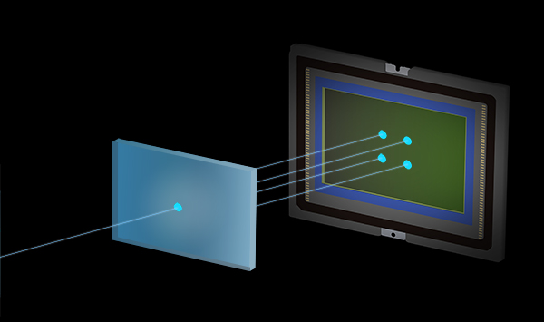 Conventional low-pass filter with 4-point separation