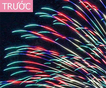 Ảnh GIF cho thấy sự khác biệt trước và sau khi áp dụng DLO