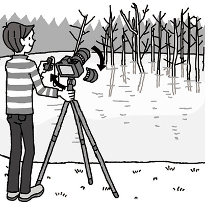 Illustration of shooting position and technique