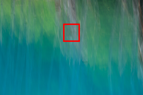 Close up of slow shutter shot