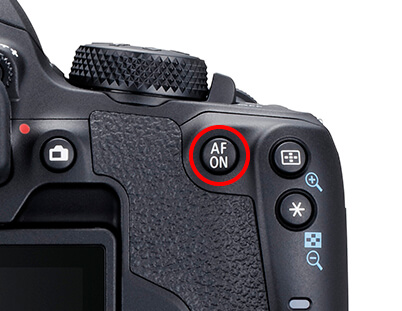 AF-ON button on the EOS 850D