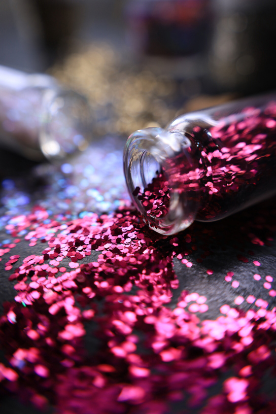 spangles close-up with Centre Focus Macro