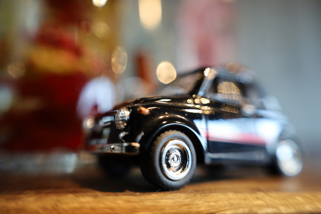 toy car close up with Centre Focus Macro