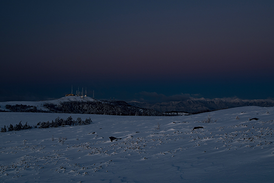 Snowy field at EV -1.0