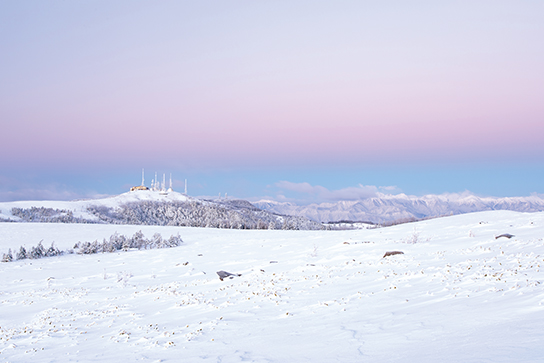 Snowy field at EV+1.0