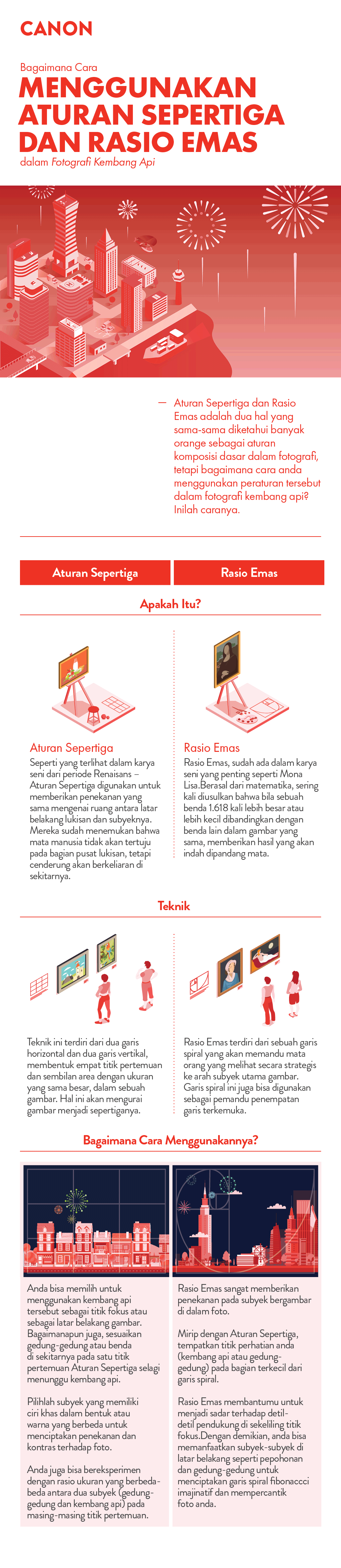 canon infographics rule of thirds and golden ratio
