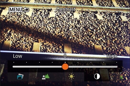 Creative Assist menu (Contrast)