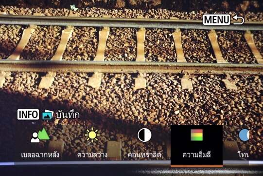 ช่วยปรับภาพสร้างสรรค์ (ความอิ่มตัวของสี)