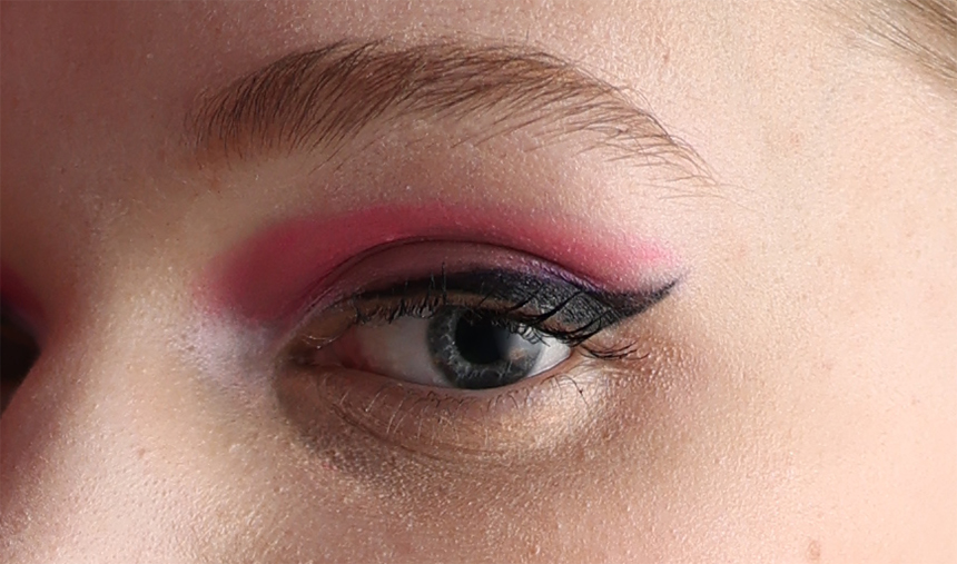 Portrait cropped to show close-up of eyes