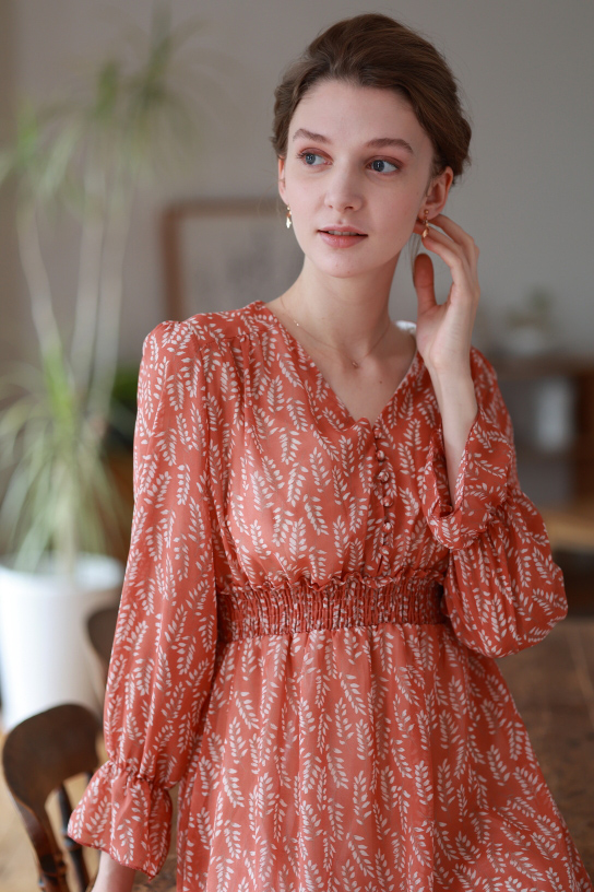 Vertical 3/4 body portrait of lady