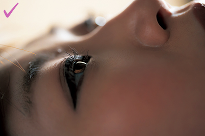 Bad example for eyes