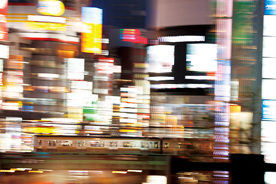Panning shot of train at 1/8 second