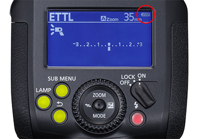 Speedlite EL-1 display panel