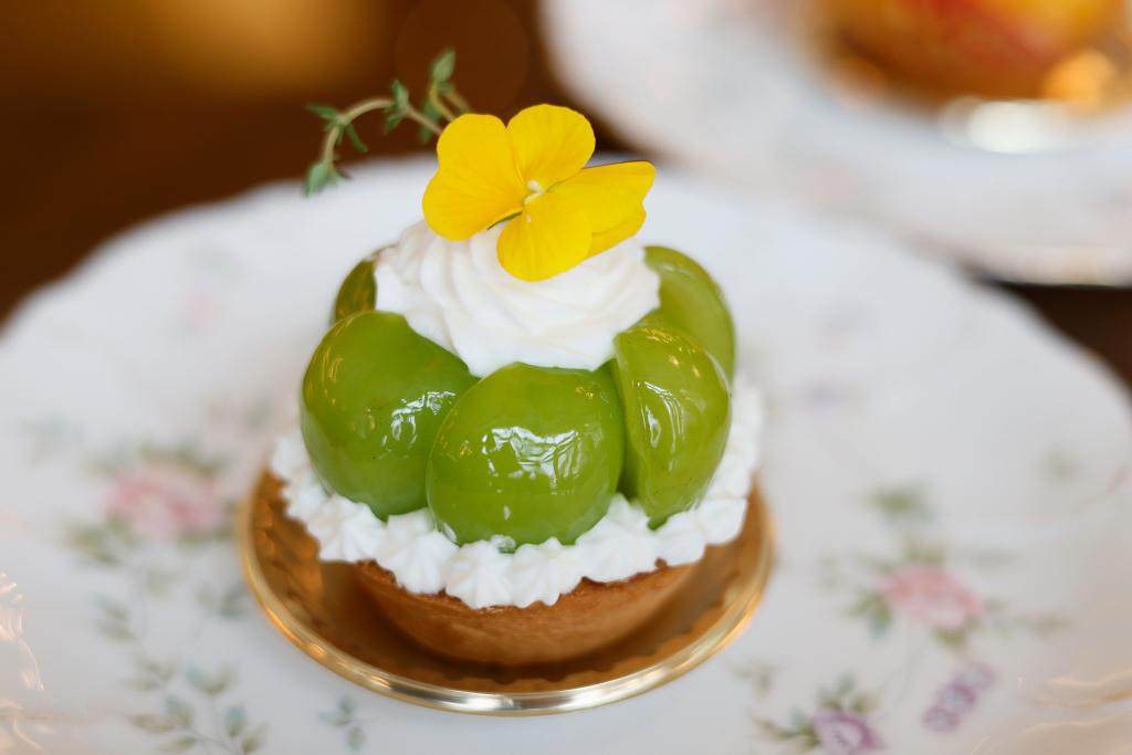 Close up of fruit tart