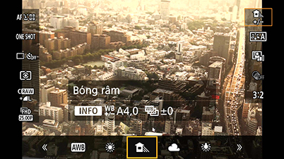 EOS M6: Màn hình trình đơn