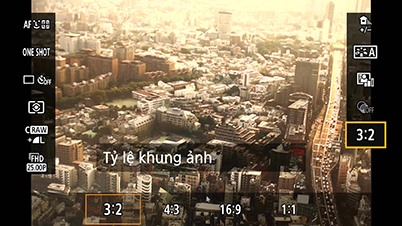 EOS M6: Màn hình trình đơn