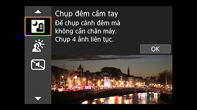 EOS M6: Màn hình trình đơn