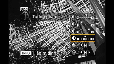 EOS M6: Màn hình trình đơn