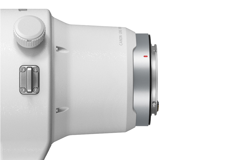 Close up of RF100-300mm f/2.8L IS USM lens mount