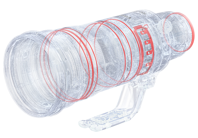 Dust- and drip-resistant sealing on the RF100-300mm f/2.8L IS USM