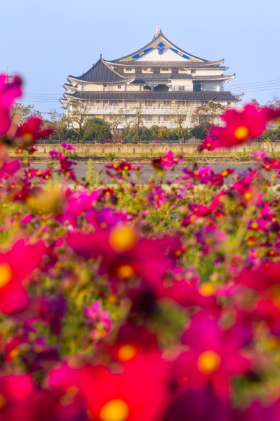 Layered scenery with telephoto compression