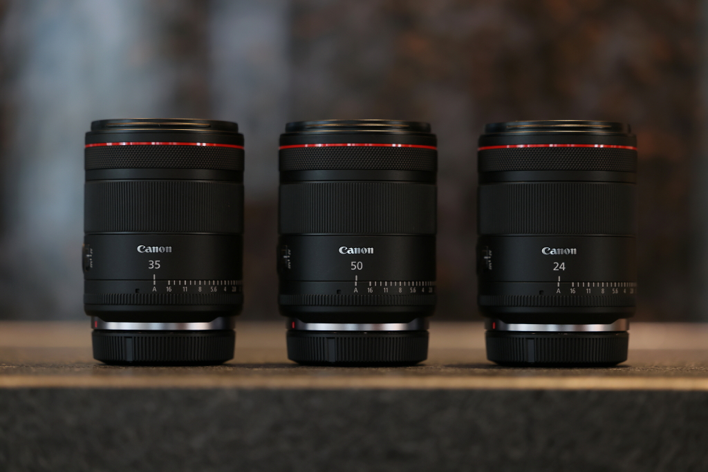 Image showing RF24mm f/1.4L VCM, RF35mm f/1.4L VCM, RF50mm f/1.4L VCM