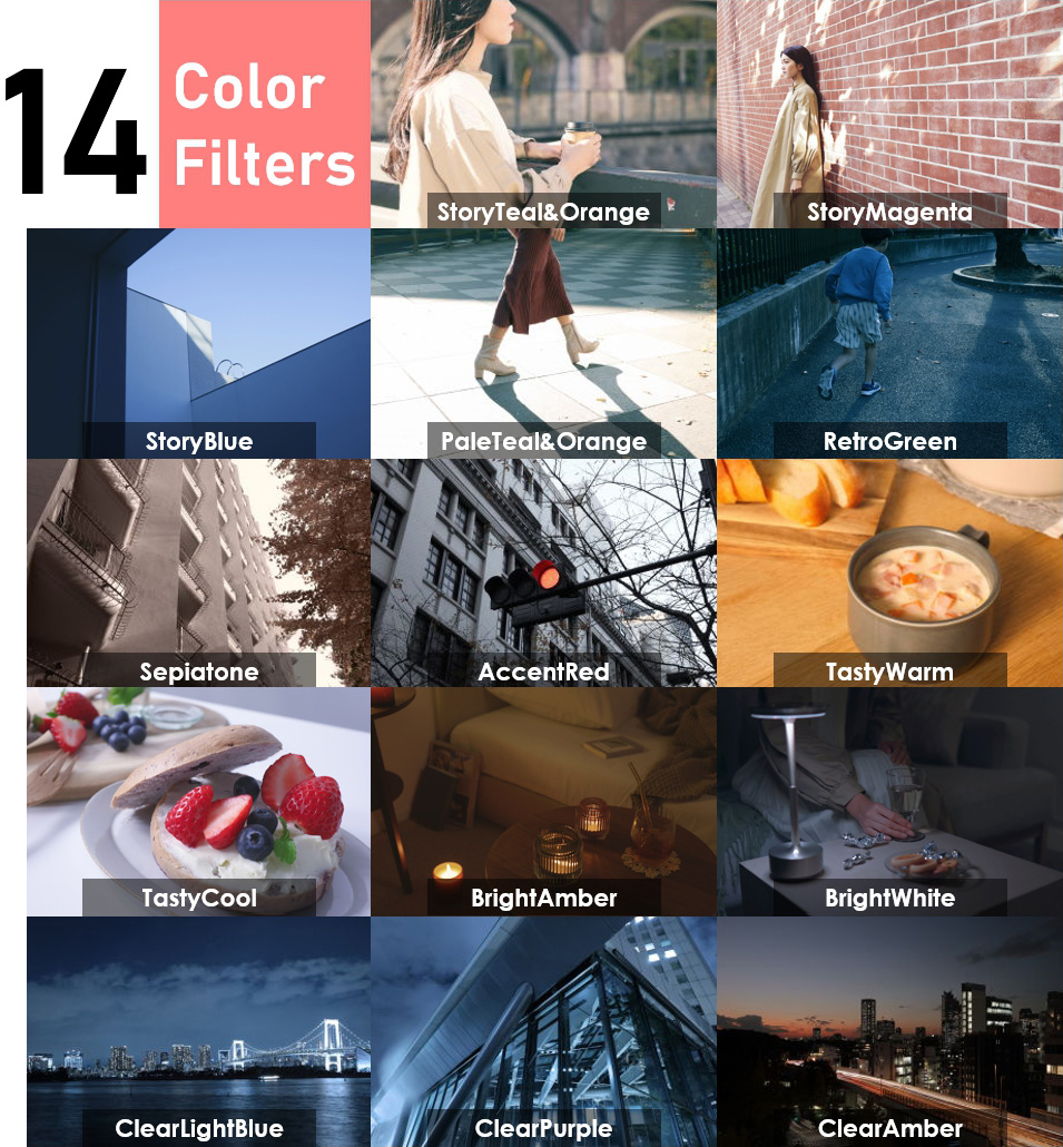Canon Color Filters examples
